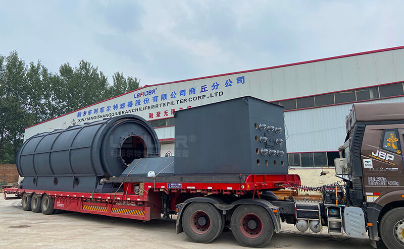 連續式煉油設備裝車實拍