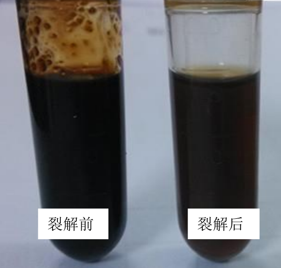 廢棄油脂裂解前后對比